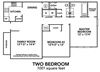 2BR 2BA (1001 SF)